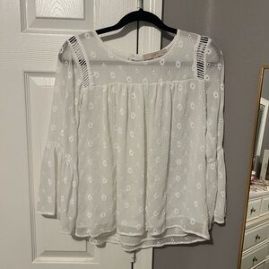White detailed Blouse